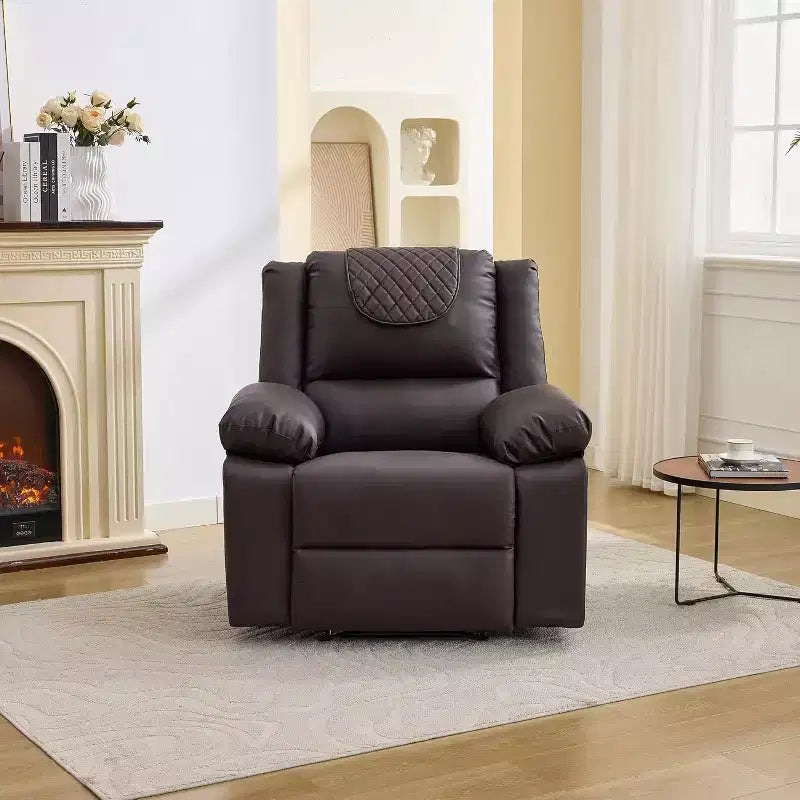 Poltrona reclinabile manuale Acekool, massaggio e riscaldamento, regolabile a 135°, tasche laterali, per soggiorno e camera da letto