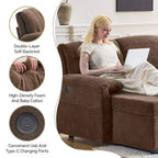 Karl Home | Divano Componibile a U in Velluto Imbottito con Funzione Letto, Divano Angolare
