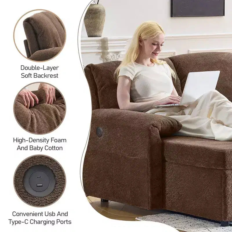 Karl Home | Divano Componibile a U in Velluto Imbottito con Funzione Letto, Divano Angolare