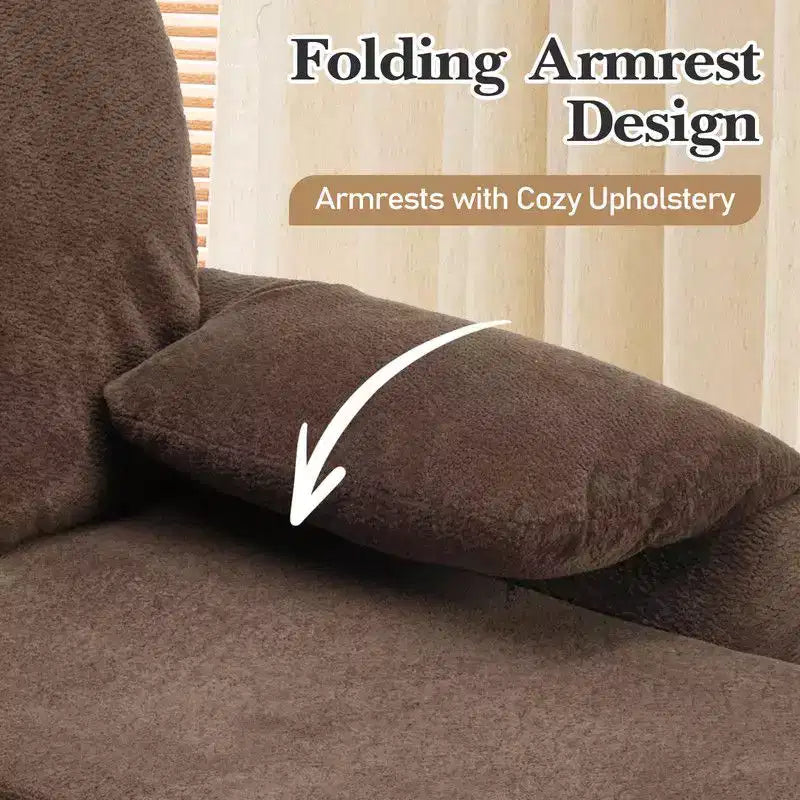 Karl Home | Divano Componibile a U in Velluto Imbottito con Funzione Letto, Divano Angolare