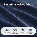 Divano senza struttura Clihome 110 con trapuntatura, tessuto in morbido velluto, divano componibile, spugna ad alta densità 32D, design antiscivolo, design ergonomico della base