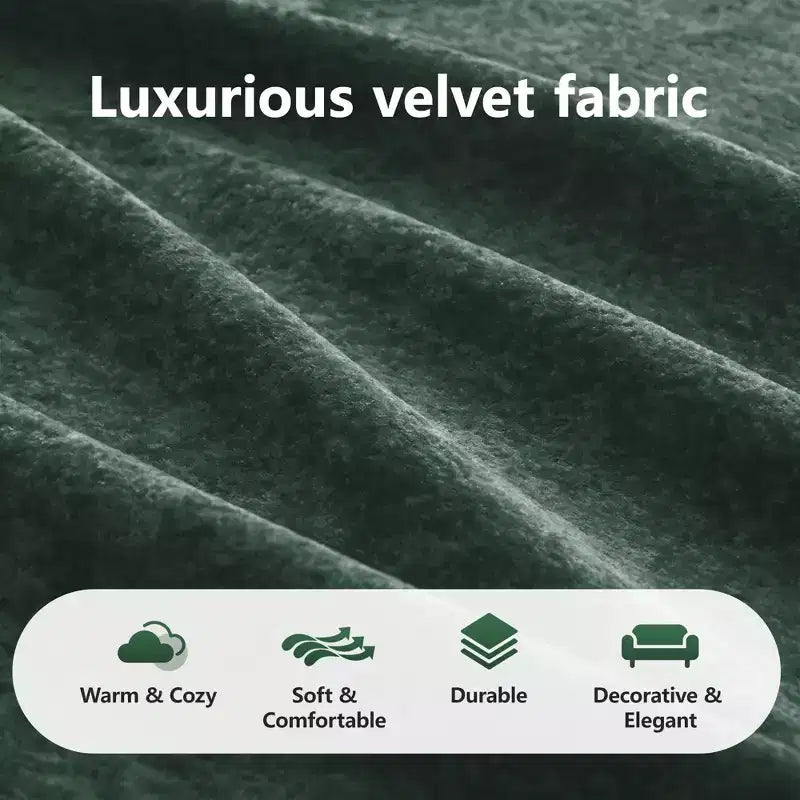 Clihome Tessuto morbido in velluto a forma di L, fondo in spugna ad alta densità 32D, fondo dal design ergonomico, design antiscivolo, combinazione libera, pouf mobile