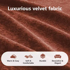 Clihome Tessuto morbido in velluto a forma di L, fondo in spugna ad alta densità 32D, fondo dal design ergonomico, design antiscivolo, combinazione libera, pouf mobile