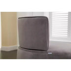 Divano Girevole 360 Velvet, Poltrona Moderna Rotonda, Sofà Singolo Ampio Imbottito con Struttura in Legno Massello per Soggiorno, Camera da Letto, Sala Giochi