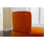 Divano Girevole 360 Velvet, Poltrona Moderna Rotonda, Sofà Singolo Ampio Imbottito con Struttura in Legno Massello per Soggiorno, Camera da Letto, Sala Giochi