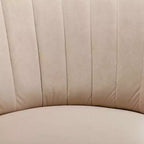 Divano Girevole 360 Velvet, Poltrona Moderna Rotonda, Sofà Singolo Ampio Imbottito con Struttura in Legno Massello per Soggiorno, Camera da Letto, Sala Giochi