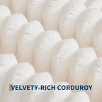Divano sezionale modulare a nuvola a forma di U da 130'' con 2 chaise longue, divano a 4 posti in velluto a coste con seduta profonda e cuscini per soggiorno