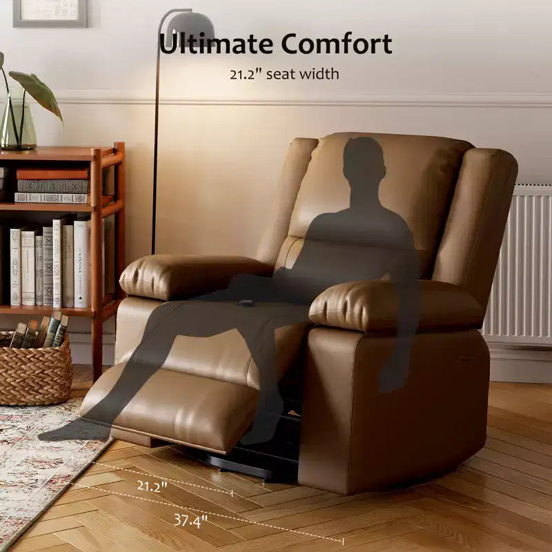 Poltrona reclinabile elevabile per anziani, divano elettrico massaggiante e riscaldato con telecomando, in pelle PU, con tasca laterale, beige