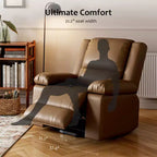 Poltrona reclinabile elevabile per anziani, divano elettrico massaggiante e riscaldato con telecomando, in pelle PU, con tasca laterale, beige