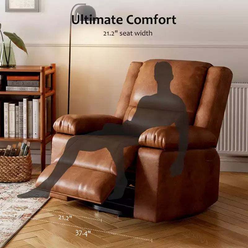 Poltrona reclinabile elevabile per anziani, divano elettrico massaggiante e riscaldato con telecomando, in pelle PU, con tasca laterale, beige