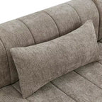 Divano componibile modulare MAYEERTY da 145,5 pollici con rivestimento in poliestere beige, divano in spugna compressa a 4 pezzi per soggiorno