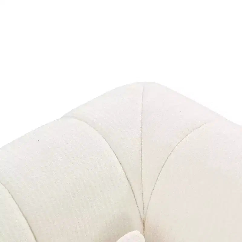 Divano componibile modulare MAYEERTY da 145,5 pollici con rivestimento in poliestere beige, divano in spugna compressa a 4 pezzi per soggiorno