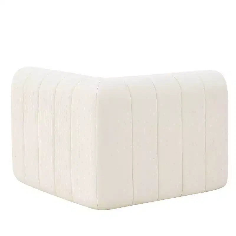 Divano componibile modulare MAYEERTY da 145,5 pollici con rivestimento in poliestere beige, divano in spugna compressa a 4 pezzi per soggiorno