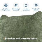Divano Modulare Love Seat in Tessuto Ciniglia, Divano Cloud a 2 Posti con Imbottitura ad Alta Resilienza, Design Senza Struttura per Appartamenti e Salotti