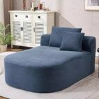 Divano chaise longue in velluto a coste da 171 cm, seduta ampia, poltrona King con seduta profonda e 2 cuscini, divano letto convertibile senza telaio per il soggiorno