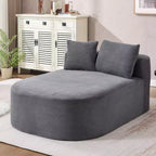 Divano chaise longue in velluto a coste da 171 cm, seduta ampia, poltrona King con seduta profonda e 2 cuscini, divano letto convertibile senza telaio per il soggiorno