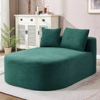 Divano chaise longue in velluto a coste da 171 cm, seduta ampia, poltrona King con seduta profonda e 2 cuscini, divano letto convertibile senza telaio per il soggiorno