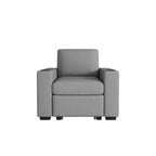 MAYEERTY 35.4 Divano moderno estraibile Divano letto Poltrona singola per soggiorno Grigio