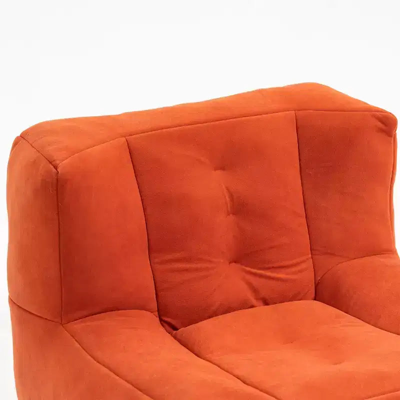 Poltrona Sacco Soffice per Adulti, Divano in Memory Foam Super Morbido con Pouf, Poltrona Sacco Moderna e Confortevole per Soggiorno o Camera da Letto
