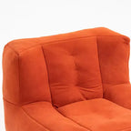 Poltrona Sacco Soffice per Adulti, Divano in Memory Foam Super Morbido con Pouf, Poltrona Sacco Moderna e Confortevole per Soggiorno o Camera da Letto