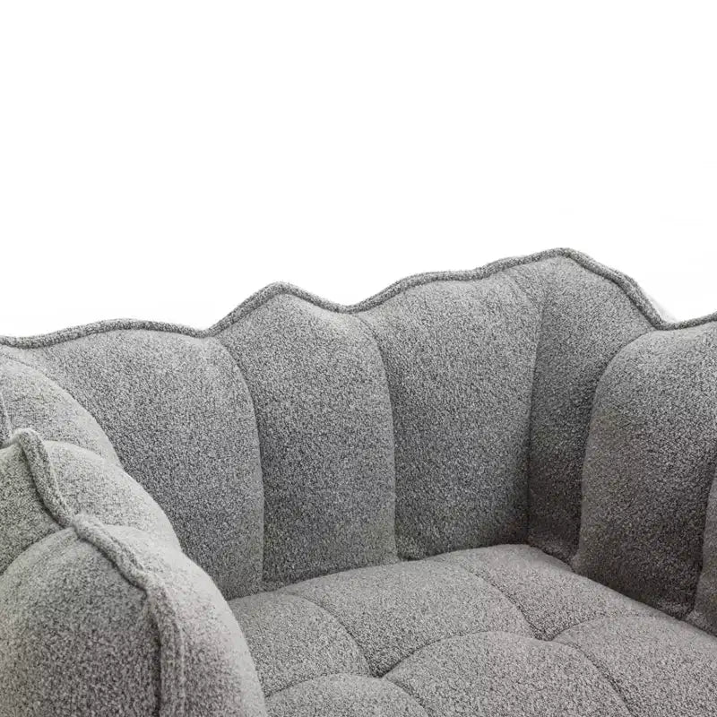 Pouf morbido con schiuma ad alta resilienza, divano pigro quadrato con poggiapiedi, fodera per adulti per giocare, leggere o guardare la TV