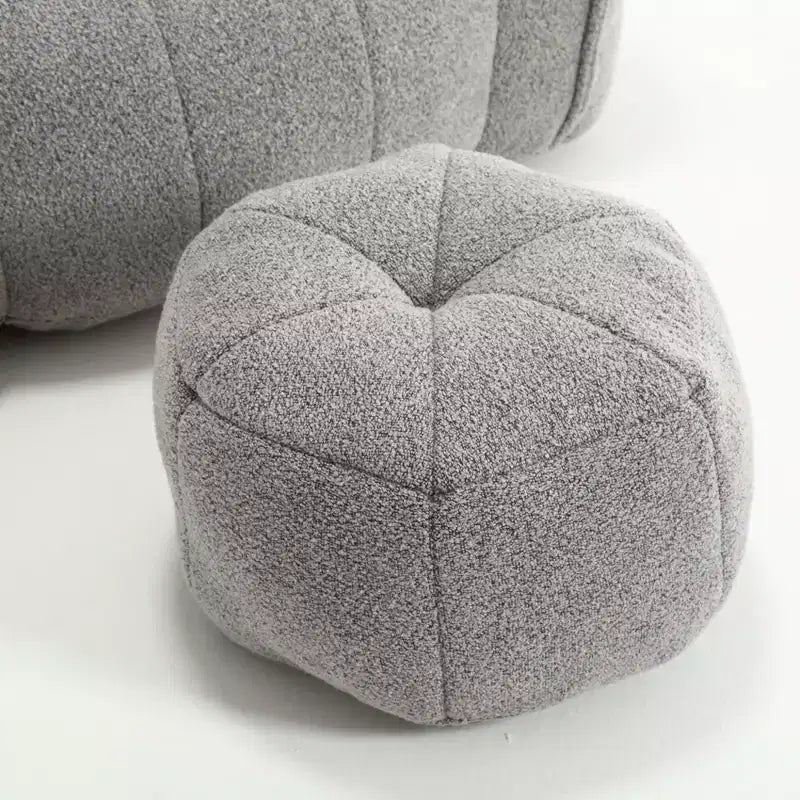 Pouf morbido con schiuma ad alta resilienza, divano pigro quadrato con poggiapiedi, fodera per adulti per giocare, leggere o guardare la TV