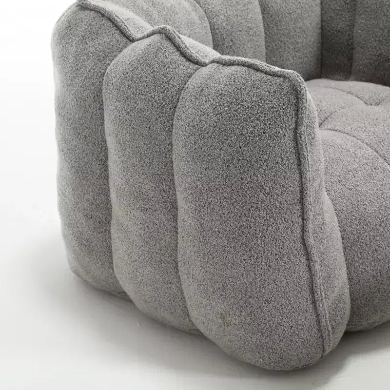 Pouf morbido con schiuma ad alta resilienza, divano pigro quadrato con poggiapiedi, fodera per adulti per giocare, leggere o guardare la TV