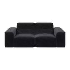 83.6 Modular Sectional 3-Seater Sofa with Tufted Design,Modern Sparkling Chenille Sofa,Deep Seat Couch for Living Room,Apartment, Office,Studio