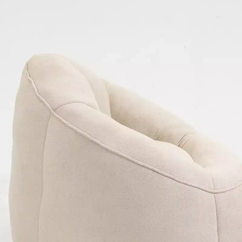Sedia da divano a sacco Bedding, sedia a sacco con schiuma ad alta pressione, materiale per adulti con imbottitura in schiuma compressa, pouf a sacco con poggiapiedi