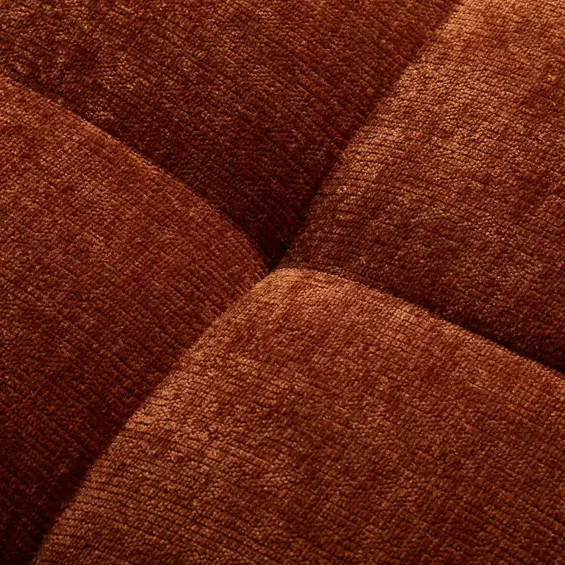 Divano Sezionale Moderno a L Whisen 119'', Divano Curvo Minimalista con Braccioli, Orientamento a Destra, Design Trapuntato, Nessun Montaggio Richiesto