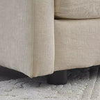MAYEERTY Divano a U Comfort con Chaise Reversibile Divano Sezionale Grande a U Modulare con Ottomana per Soggiorno Beige