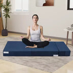 Divano Letto Pieghevole, Divano Letto Pieghevole con Cuscino, Sedia Letto Trasformabile Pieghevole, Materasso per Divano Futon con Schiuma di Memoria e Copertura Lavabile