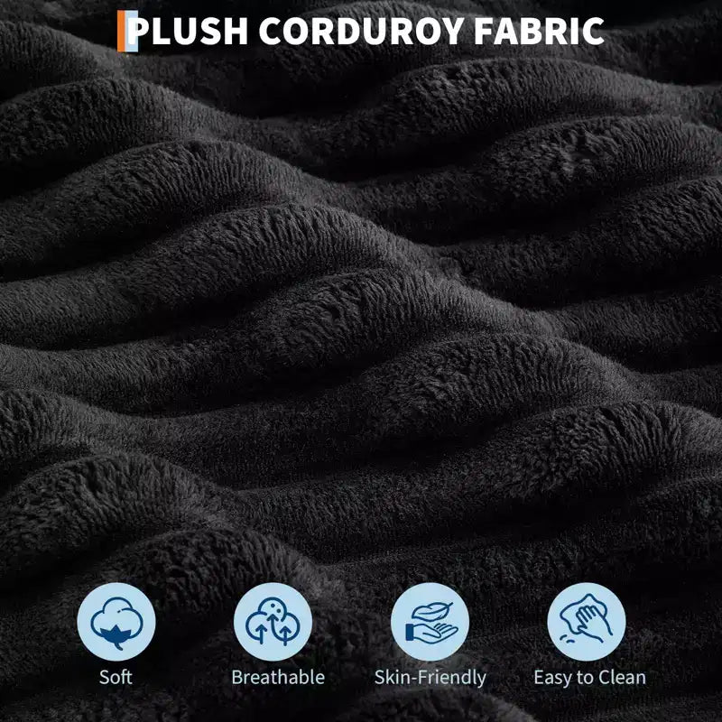 COZONY Chaise longue in velluto a coste oversize da 60", divano da lettura a seduta profonda con portabicchieri e cuscini decorativi per soggiorno o camera da letto