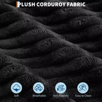 COZONY Chaise longue in velluto a coste oversize da 60", divano da lettura a seduta profonda con portabicchieri e cuscini decorativi per soggiorno o camera da letto