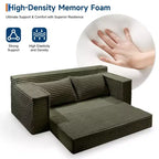 Divano letto convertibile 75, divano letto senza struttura con 2 cuscini, divano estraibile pieghevole, divano letto a due posti, futon per soggiorno, nessun montaggio