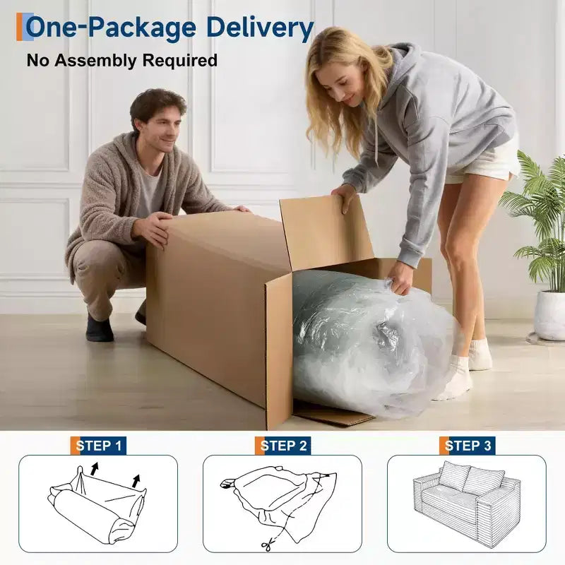 Divano letto convertibile 75, divano letto senza struttura con 2 cuscini, divano estraibile pieghevole, divano letto a due posti, futon per soggiorno, nessun montaggio