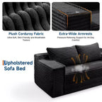 Divano letto convertibile 75, divano letto senza struttura con 2 cuscini, divano estraibile pieghevole, divano letto a due posti, futon per soggiorno, nessun montaggio