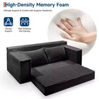 Divano letto convertibile 75, divano letto senza struttura con 2 cuscini, divano estraibile pieghevole, divano letto a due posti, futon per soggiorno, nessun montaggio