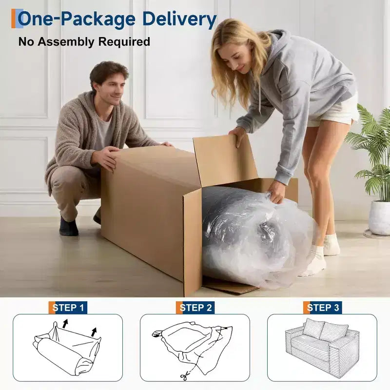 Divano letto convertibile 75, divano letto senza struttura con 2 cuscini, divano estraibile pieghevole, divano letto a due posti, futon per soggiorno, nessun montaggio