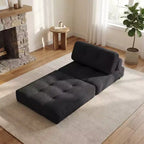 Divano Letto Pieghevole Costway, Poltrona Letto Convertibile con Schienale a Cuscino, Rivestimento in Velluto a Coste Beige/Nero/Grigio/Blu Scuro/Rosa