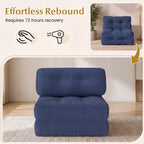 Divano Letto Pieghevole Costway, Poltrona Letto Convertibile con Schienale a Cuscino, Rivestimento in Velluto a Coste Beige/Nero/Grigio/Blu Scuro/Rosa
