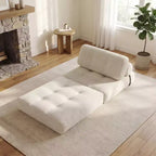 Divano Letto Pieghevole Costway, Poltrona Letto Convertibile con Schienale a Cuscino, Rivestimento in Velluto a Coste Beige/Nero/Grigio/Blu Scuro/Rosa