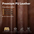 Poltrona Reclinabile Girevole a 360° con Massaggio e Riscaldamento, Recliner Oversize in Pelle PU con Tasche Laterali e Portabicchieri per Soggiorno, Cameretta