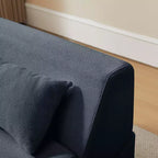 MAYEERTY Poltrona Letto Trasformabile 2 in 1 in Tessuto Lana Alpaca, Salvaspazio, per Piccoli Spazi, Soggiorno, Dormitorio, Appartamento
