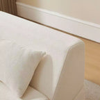 MAYEERTY Poltrona Letto Trasformabile 2 in 1 in Tessuto Lana Alpaca, Salvaspazio, per Piccoli Spazi, Soggiorno, Dormitorio, Appartamento