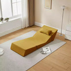MAYEERTY Poltrona Letto Trasformabile 2 in 1 in Tessuto Lana Alpaca, Salvaspazio, per Piccoli Spazi, Soggiorno, Dormitorio, Appartamento