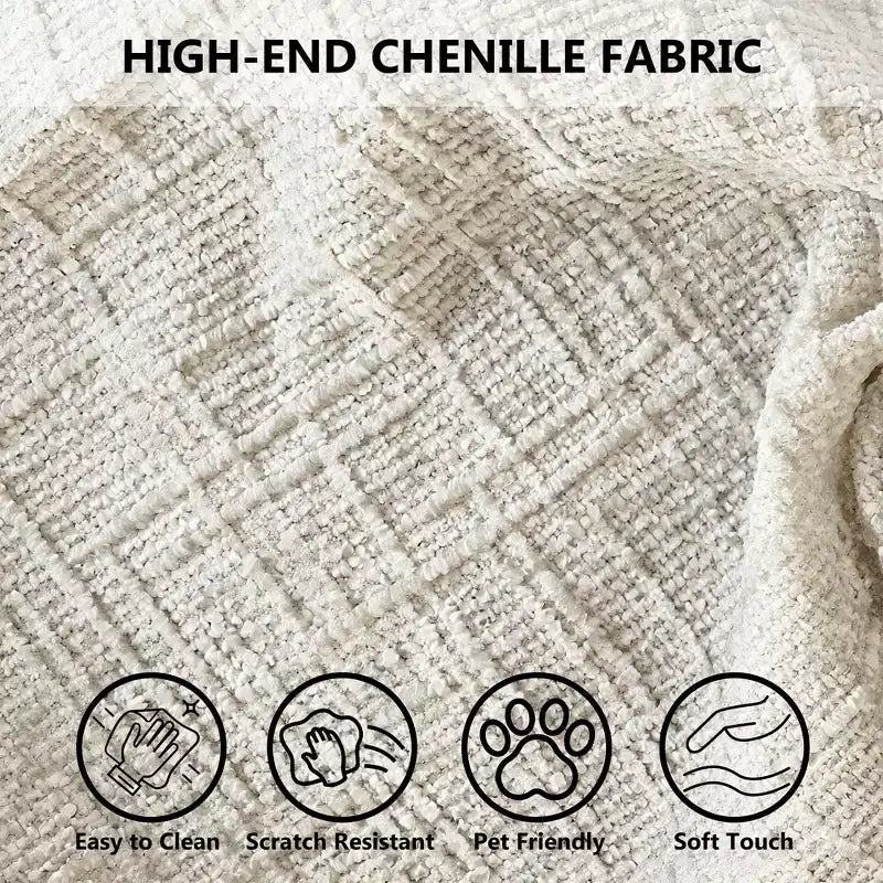 Dyonery Divano Letto, 82 Pollici Divano Estraibile con Schienale Reclinabile/Chaise Longue Reversibile con Contenitore, Divano a L 3 in 1, Montaggio Senza Attrezzi