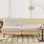 JIONJOY 67 Divano Letto Futon Convertibile in Velluto a Coste, Divano Reclinabile 3-in-1 per Piccoli Spazi, Divano Letto Compatto per Appartamento, Camera degli Ospiti