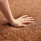 Divano modulare componibile a 5 posti curvo in velluto MAYEERTY con cuscini decorativi