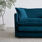 2-Piece Chenille Sectional Sofa Set for Living Room